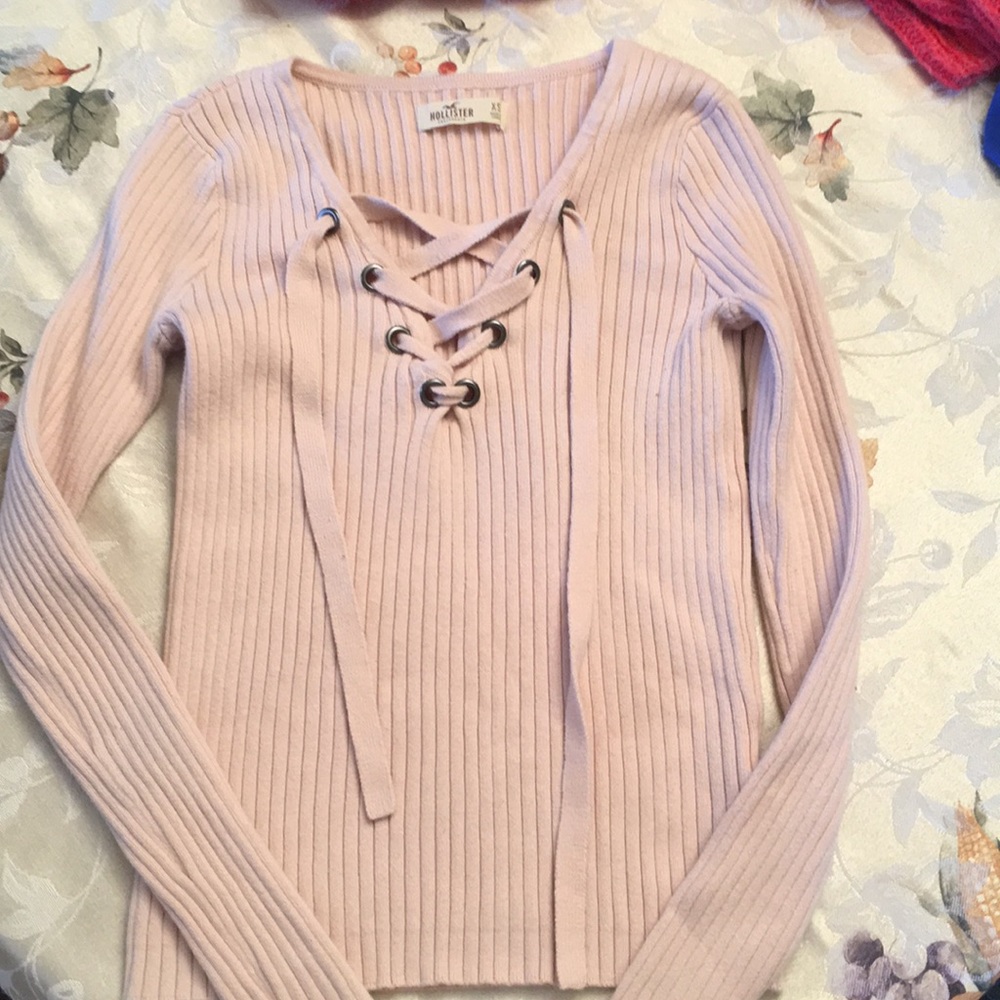 hollister ribbed sweater